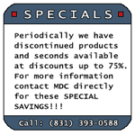 Call now for Discounts on Discontinued Products,